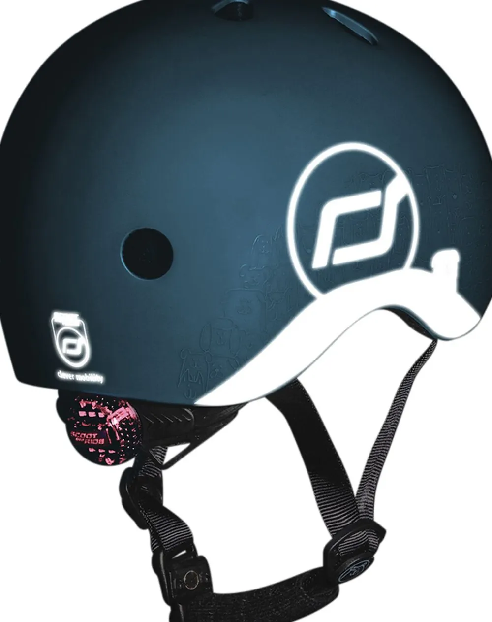 Børn Scoot & Ride Helmet XXS reflective ash
