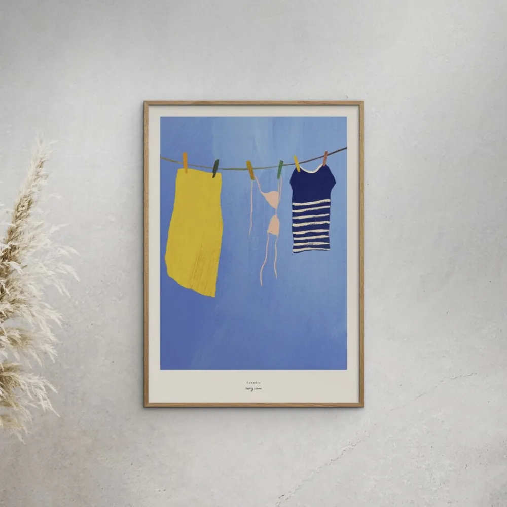 Poster & Frame Henry Rivers - Afternoon swim Flerfarvet Hot