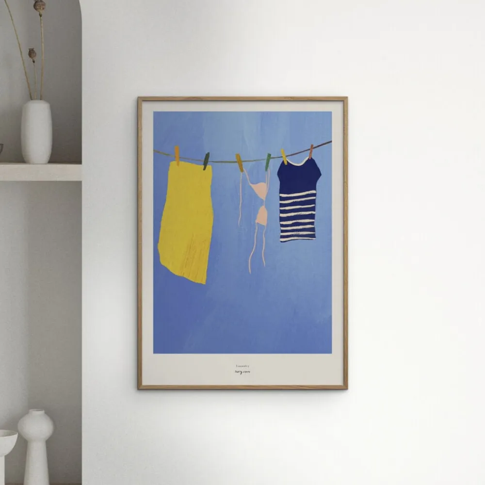 Poster & Frame Henry Rivers - Afternoon swim Flerfarvet Hot