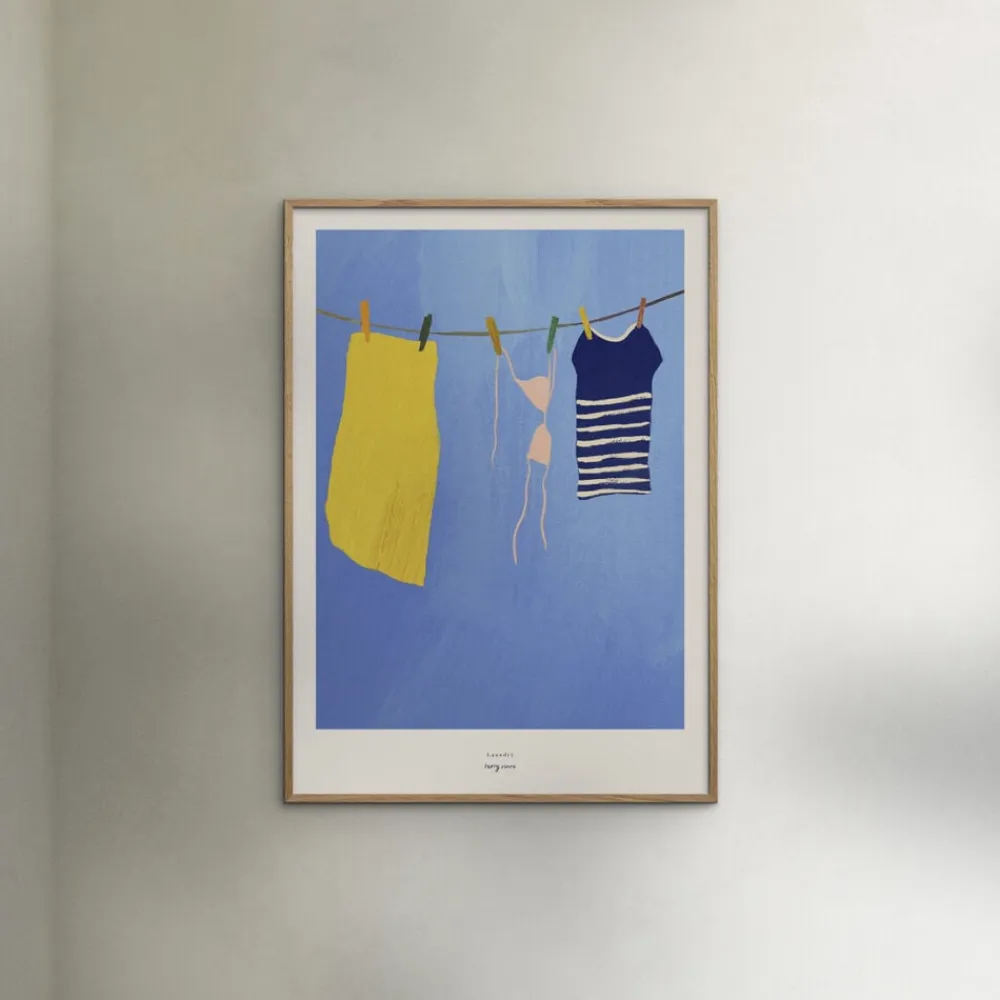 Poster & Frame Henry Rivers - Afternoon swim Flerfarvet Hot