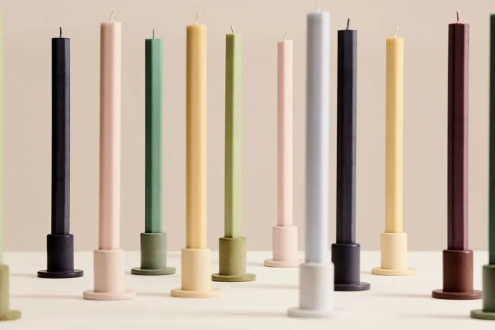 Hexagon Candle - Set of 4>Hay Online