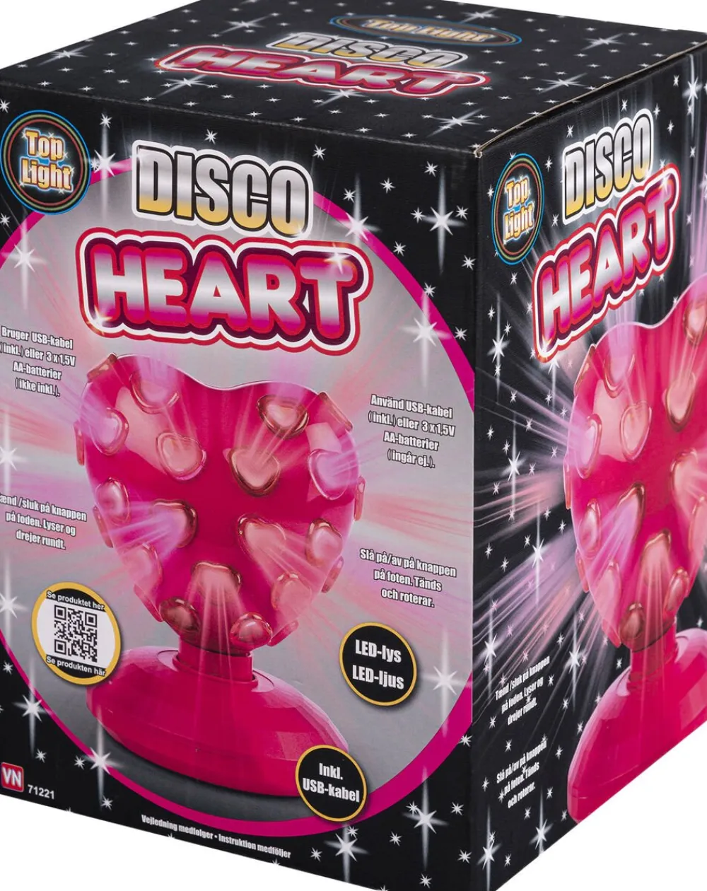 HJERTE DISCOKUGLEmLYS 20c>Lamper og disco lys Sale
