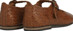 ANGULUS Håndflettet Mary Jane ballerina 3614 tan braid