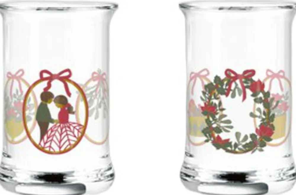 Holmegaard Christmas Juledramglas 2025 3 cl multi 2 stk.