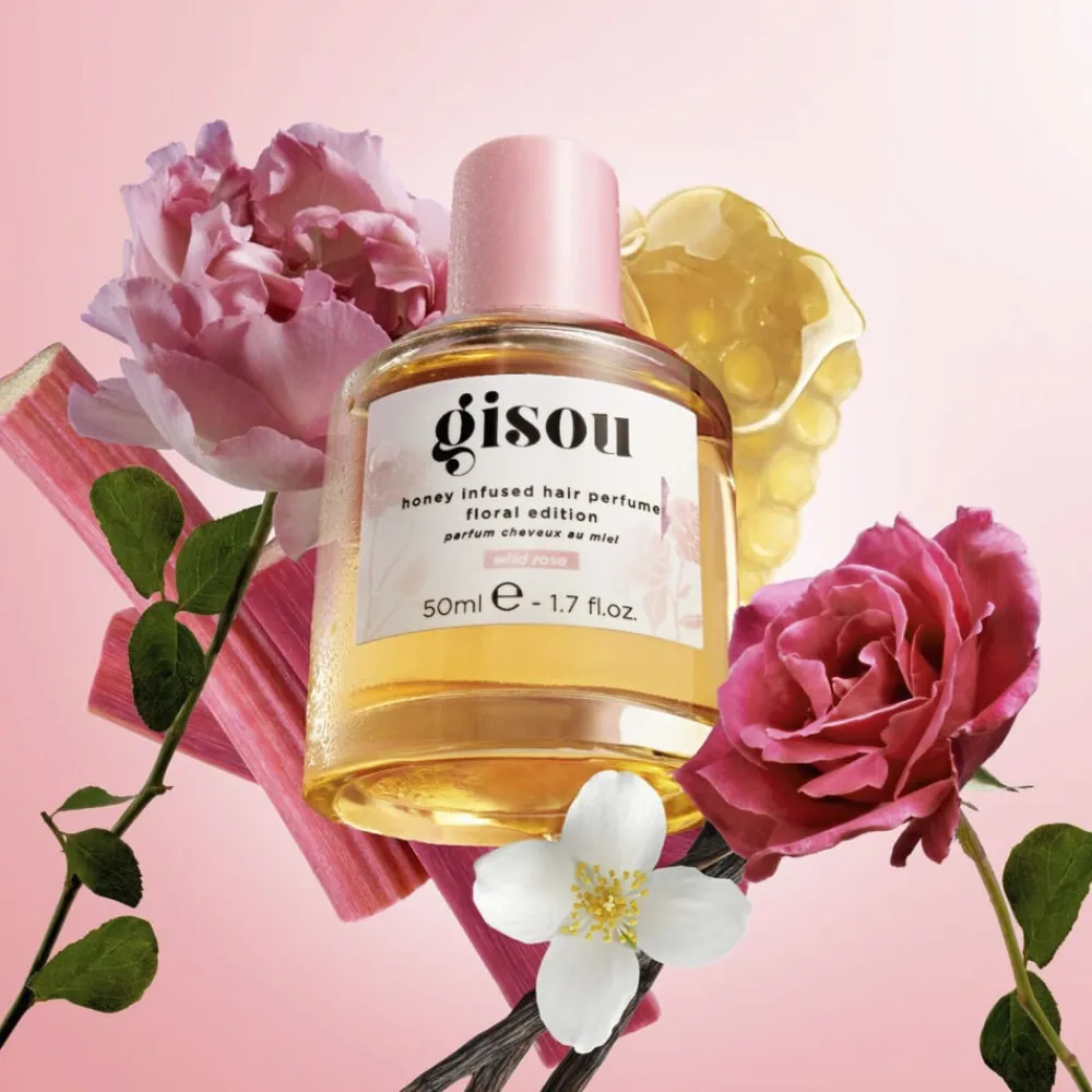 Honey Infused Hair Perfume blomsterudgave - Vild rose>GISOU Clearance