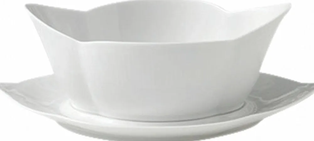 Royal Copenhagen Hvid Riflet 55 cl. sovseskål