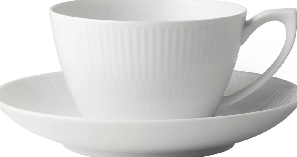 Hvid Riflet 28 cl. tekop>Royal Copenhagen Best