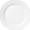 Hvid Riflet 27 cm. tallerken>Royal Copenhagen Clearance