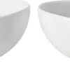 Royal Copenhagen Hvid Riflet oval skål 2-pak 37 cl