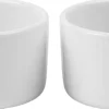 Royal Copenhagen Hvid Riflet Souffléskåle, 9 cm/20 cl, 2 stk Outlet