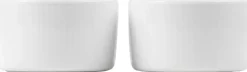 Royal Copenhagen Hvid Riflet Souffléskåle, 9 cm/20 cl, 2 stk Outlet