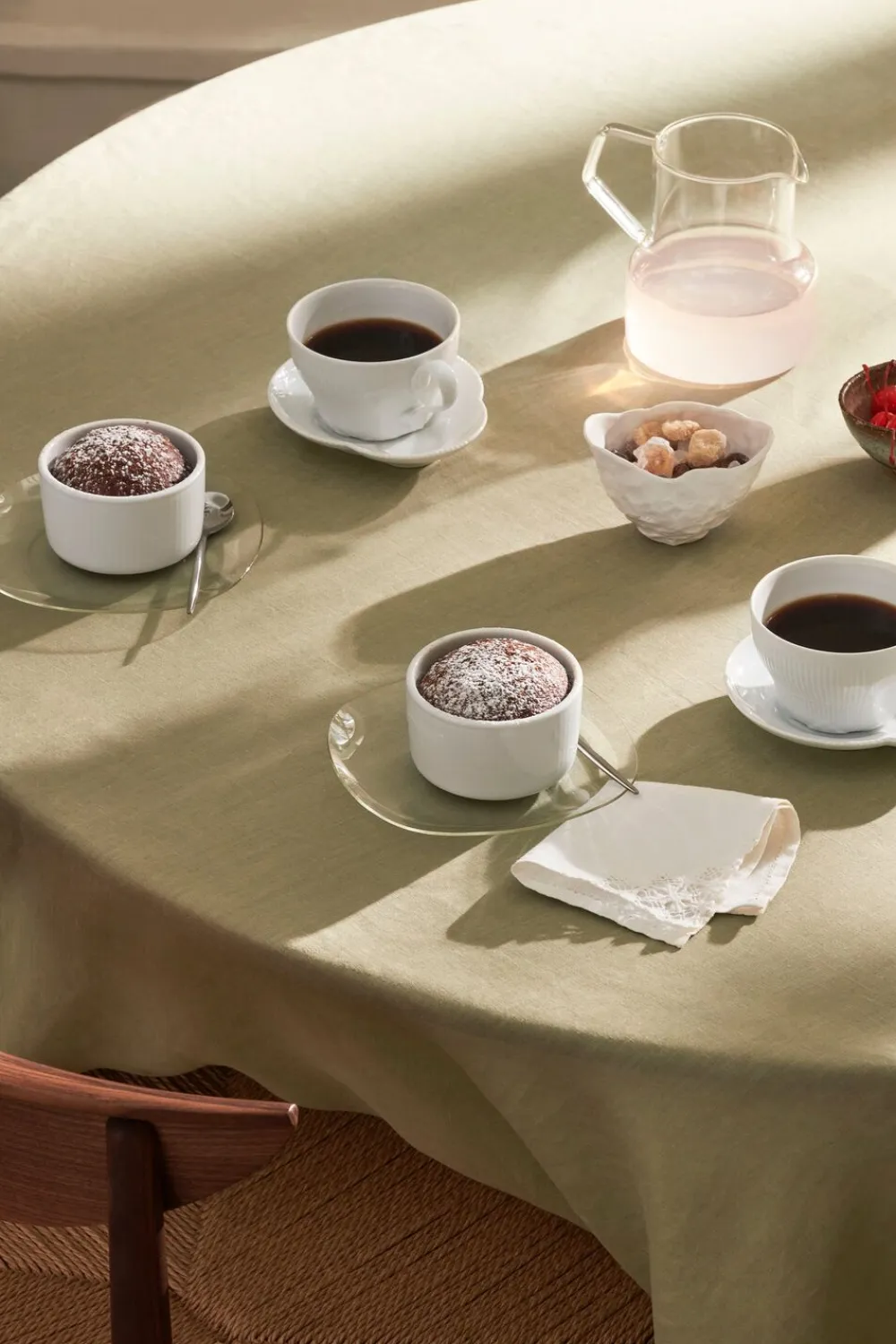 Royal Copenhagen Hvid Riflet Souffléskåle, 9 cm/20 cl, 2 stk Outlet
