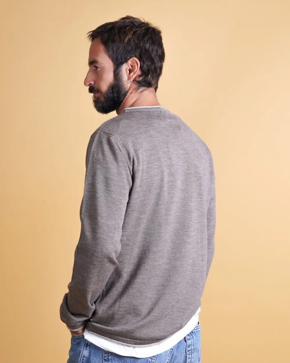 ELSK HYBRID MEN'S DOUBLE KNIT 413 earth beige Discount