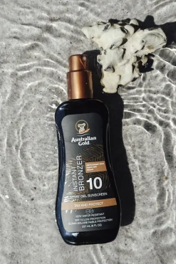 Australian Gold Instant Bronzer Spraygel SPF 10 New