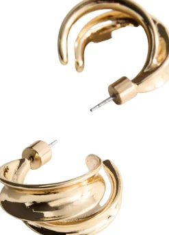 Intertwined hoop earrings>MANGO Discount