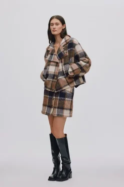 Dame Rabens Saloner Jumbo check short skirt - Olympia