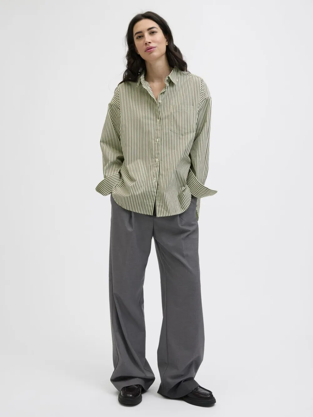 Dame JJXX JXELLIS WIDE HW PANT TLR NOOS
