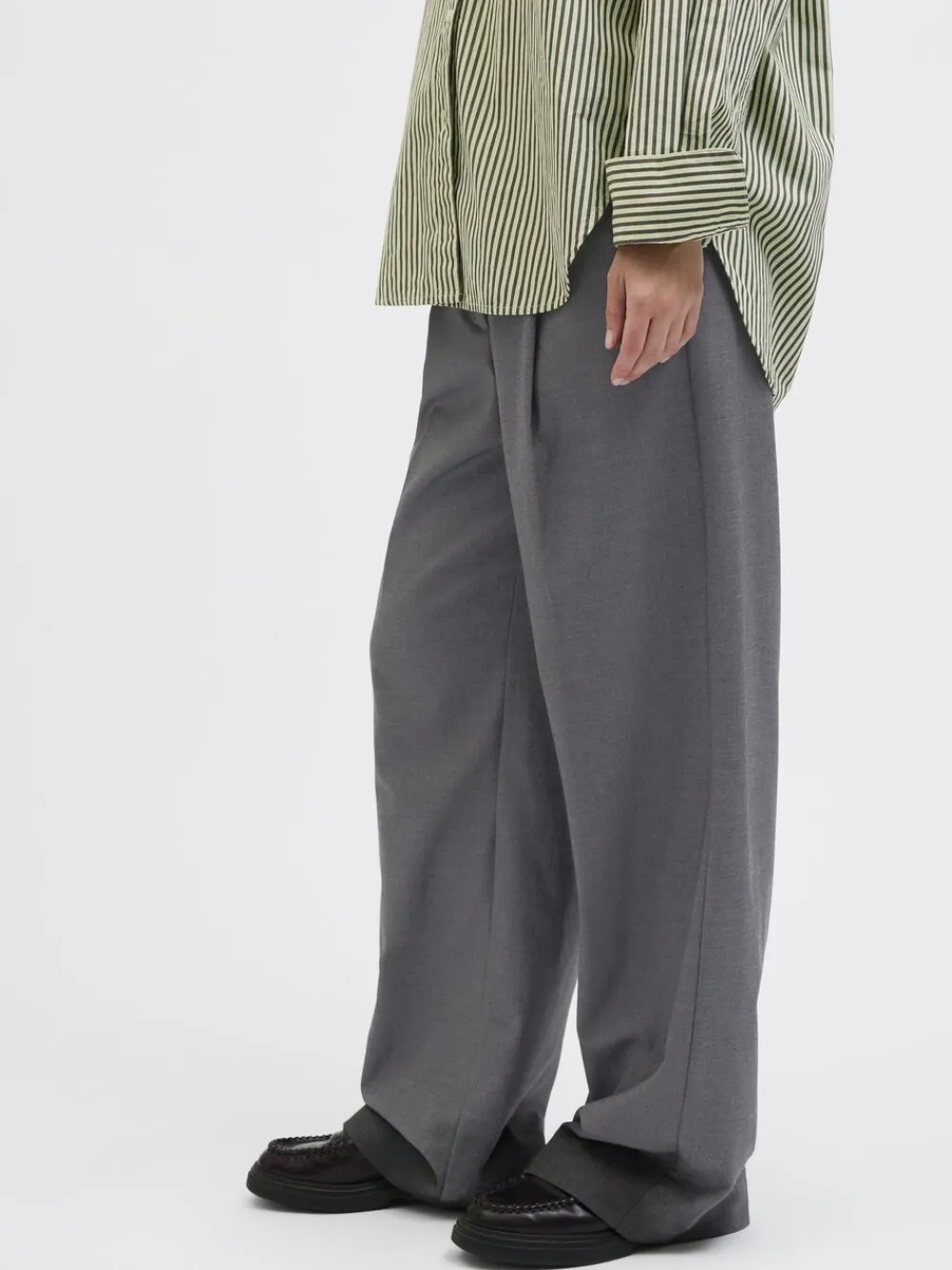 Dame JJXX JXELLIS WIDE HW PANT TLR NOOS