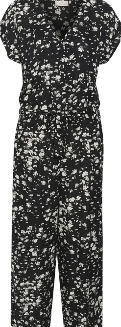 Kaffe KAbeathe Jumpsuit Black / chalk graphic Outlet