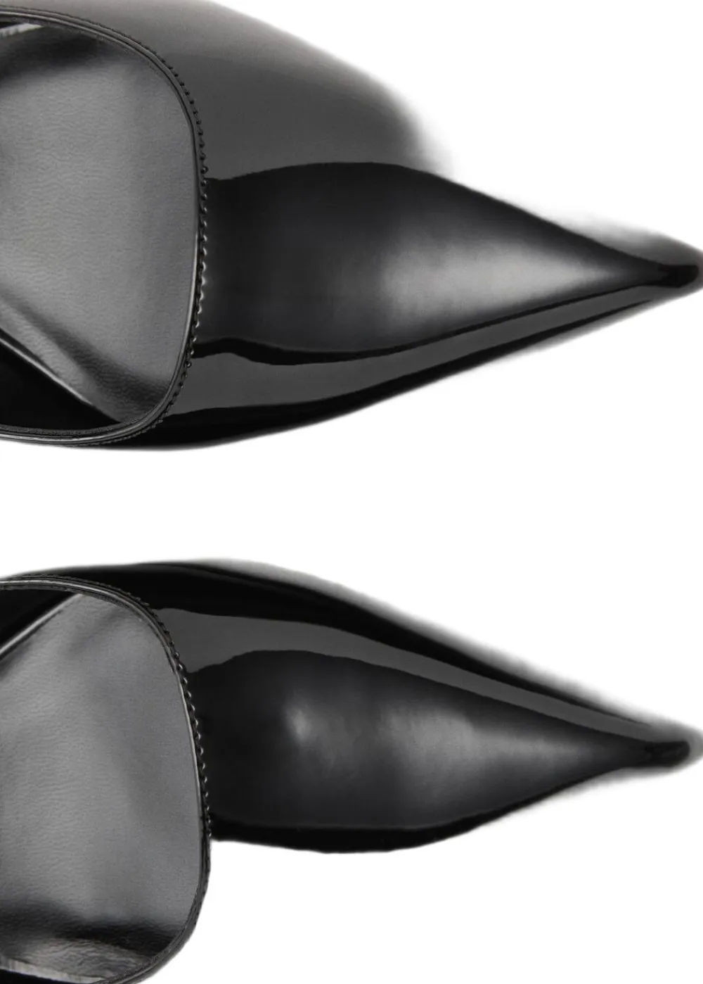 Dame MANGO Kitten-heel patent leather shoes