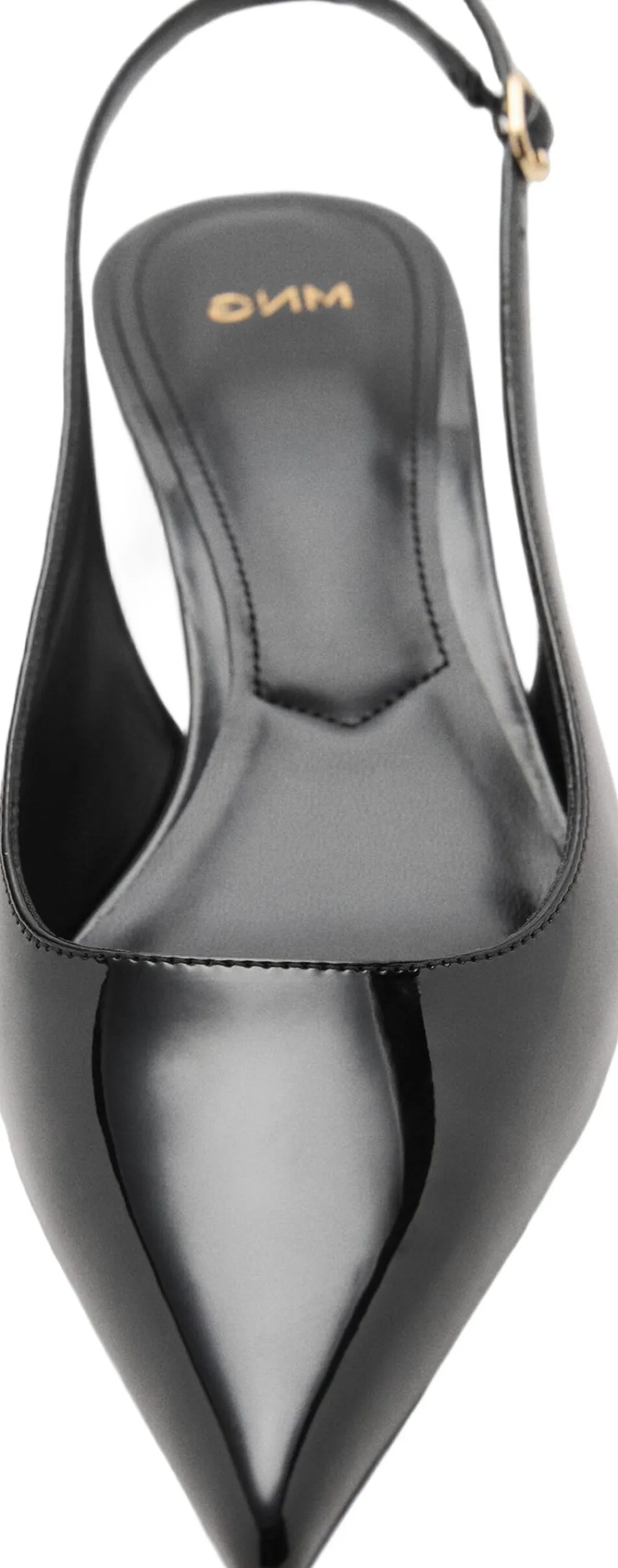 Dame MANGO Kitten-heel patent leather shoes