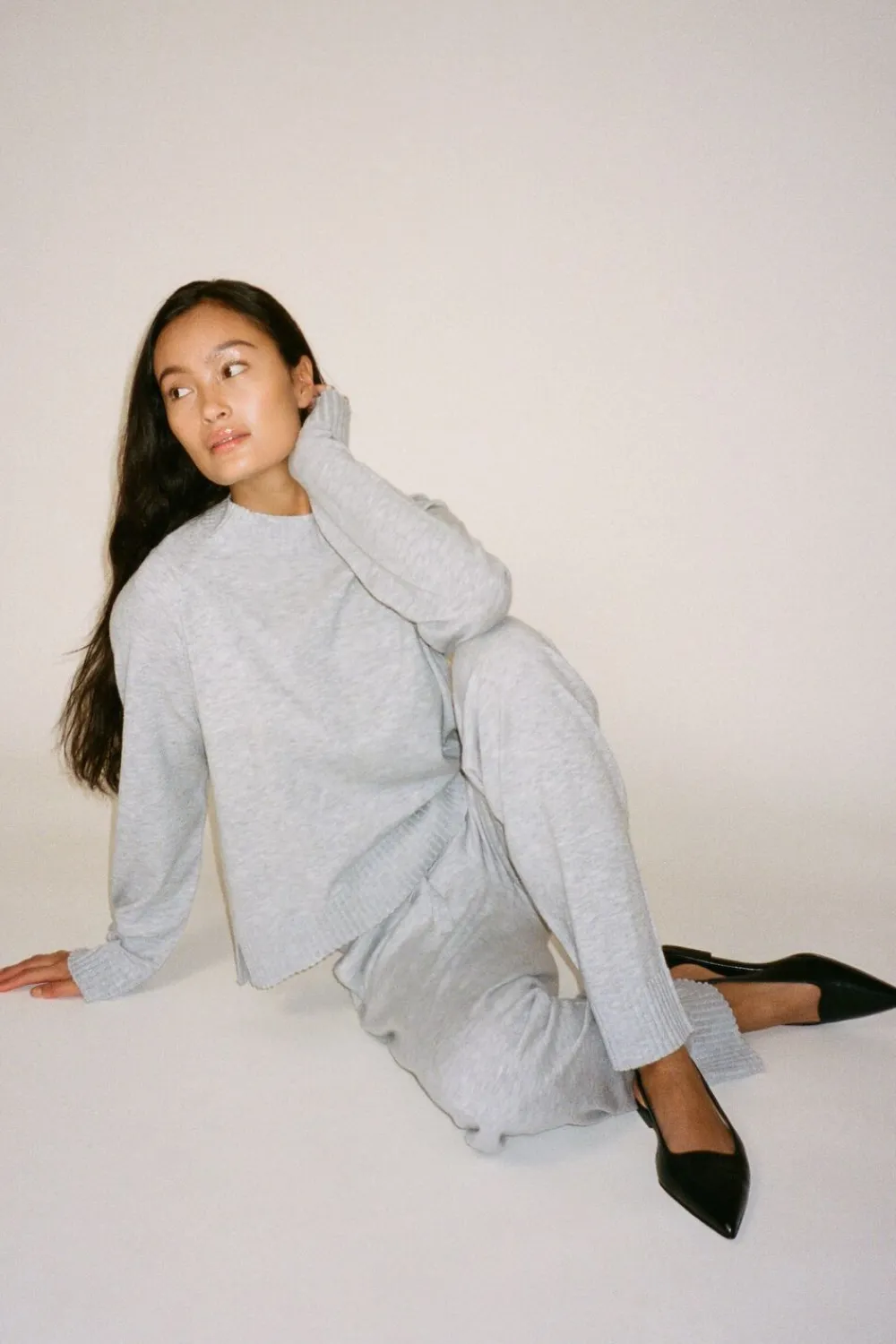 Knit lounge boxy sweater - Ruca>Rabens Saloner New