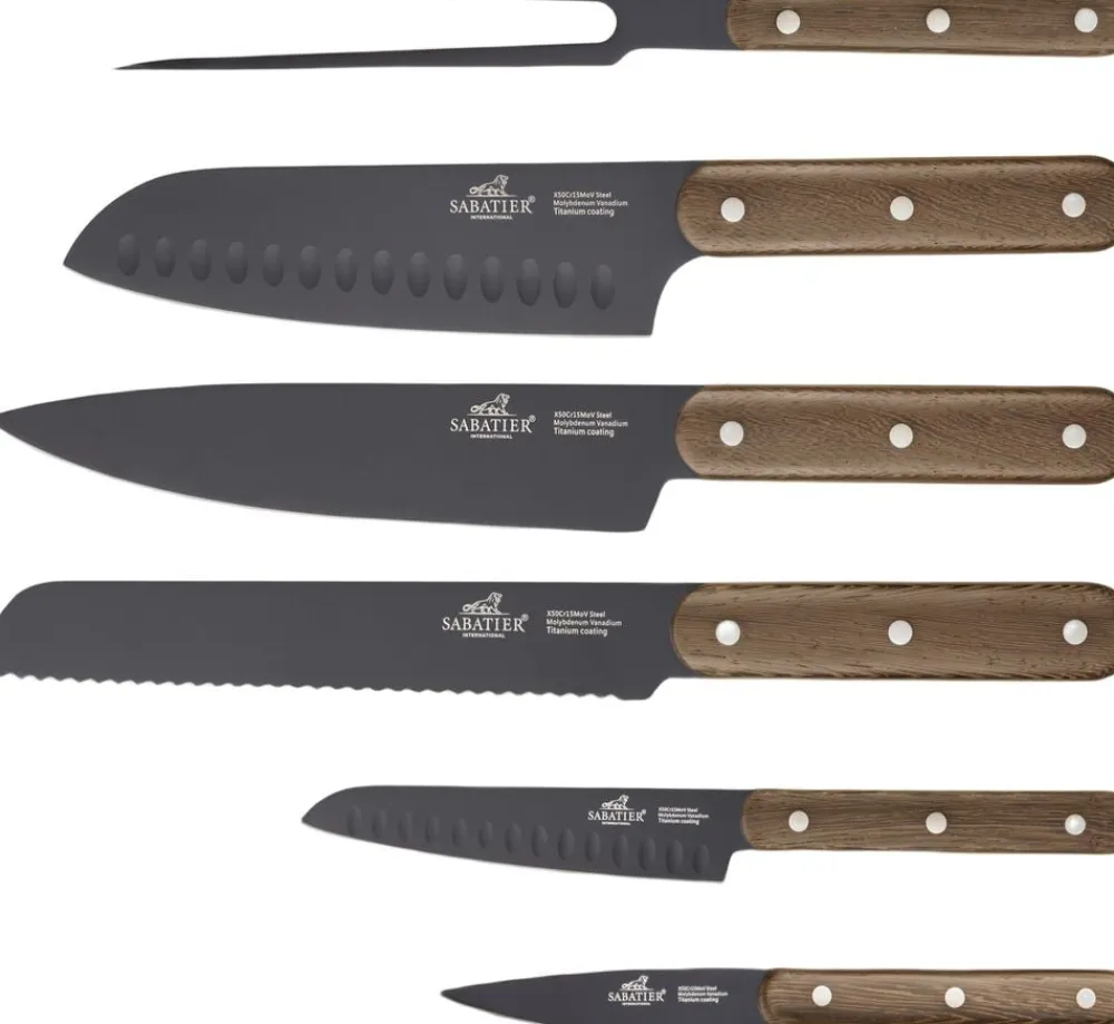 Knivsæt Phenix Walnut 6 dele Sort/valnøddetræ>Lion Sabatier Online