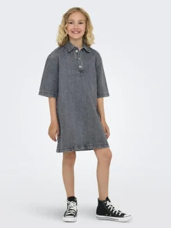 ONLY KOGGRY S/S DRESS DNM AZG Grey denim Clearance