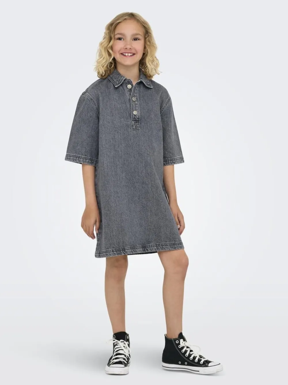 ONLY KOGGRY S/S DRESS DNM AZG Grey denim Clearance