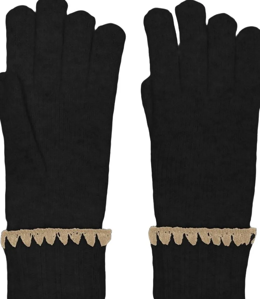ONLY KOGLEA LIFE EMBROIDERY GLOVES CP AC Sort Outlet