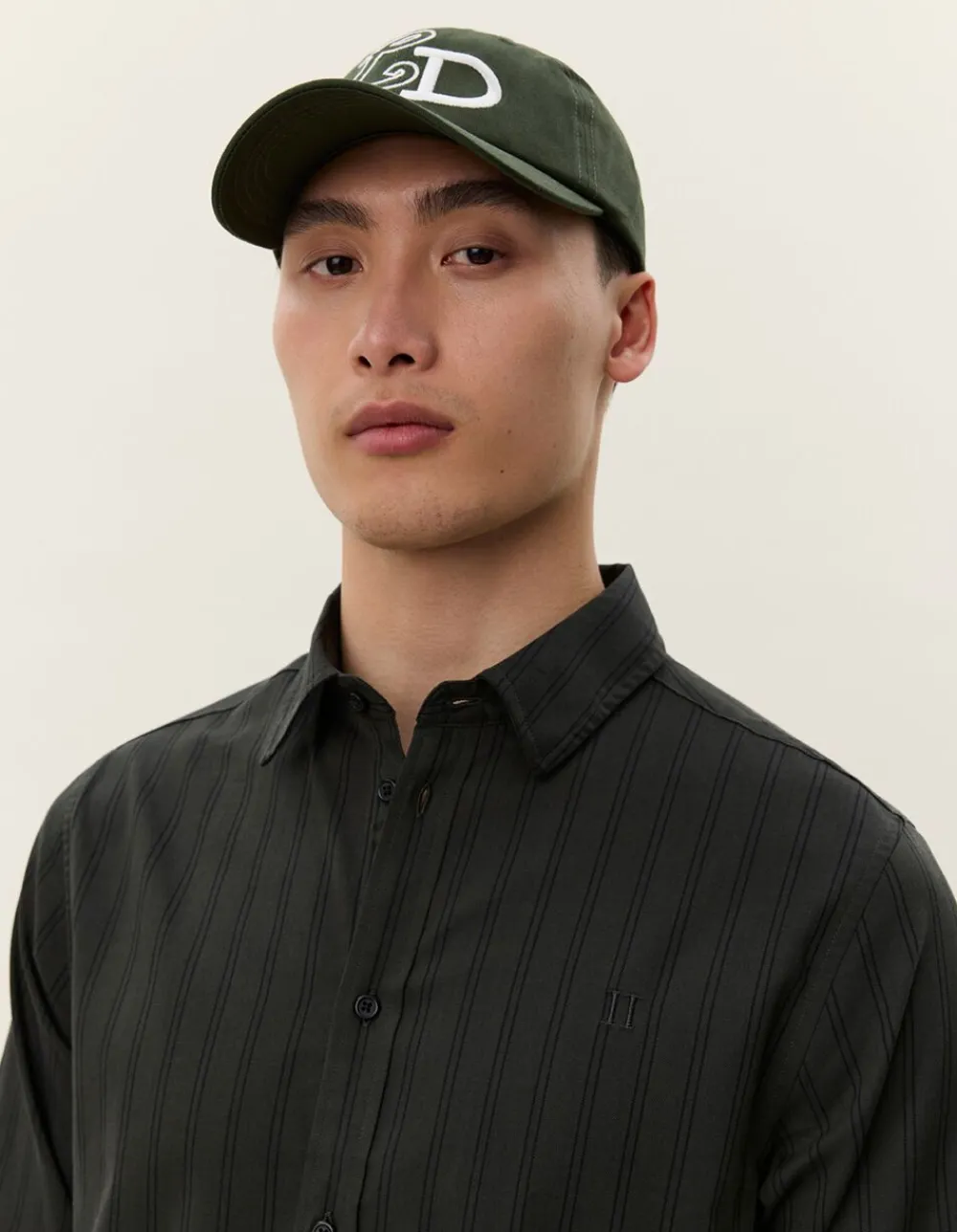Les Deux Konrad Melange Striped Shirt Duffel bag Clearance