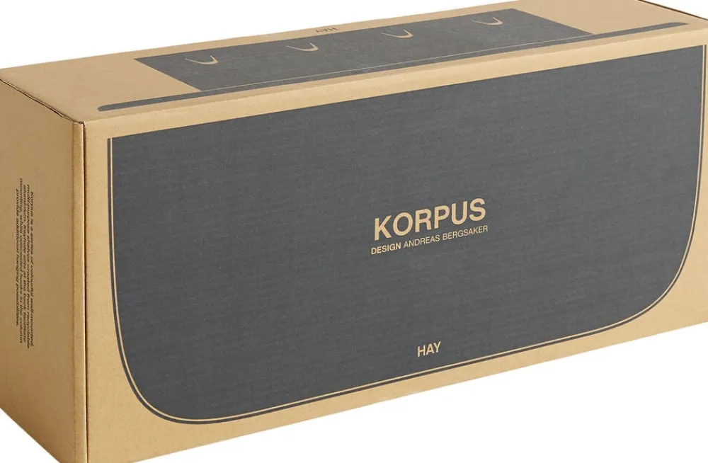 Hay Korpus Shelf-Medium 4 hooks-Midnigh