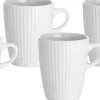 Pillivuyt Krus Plissé 27 cl 4 stk. Hvid Discount