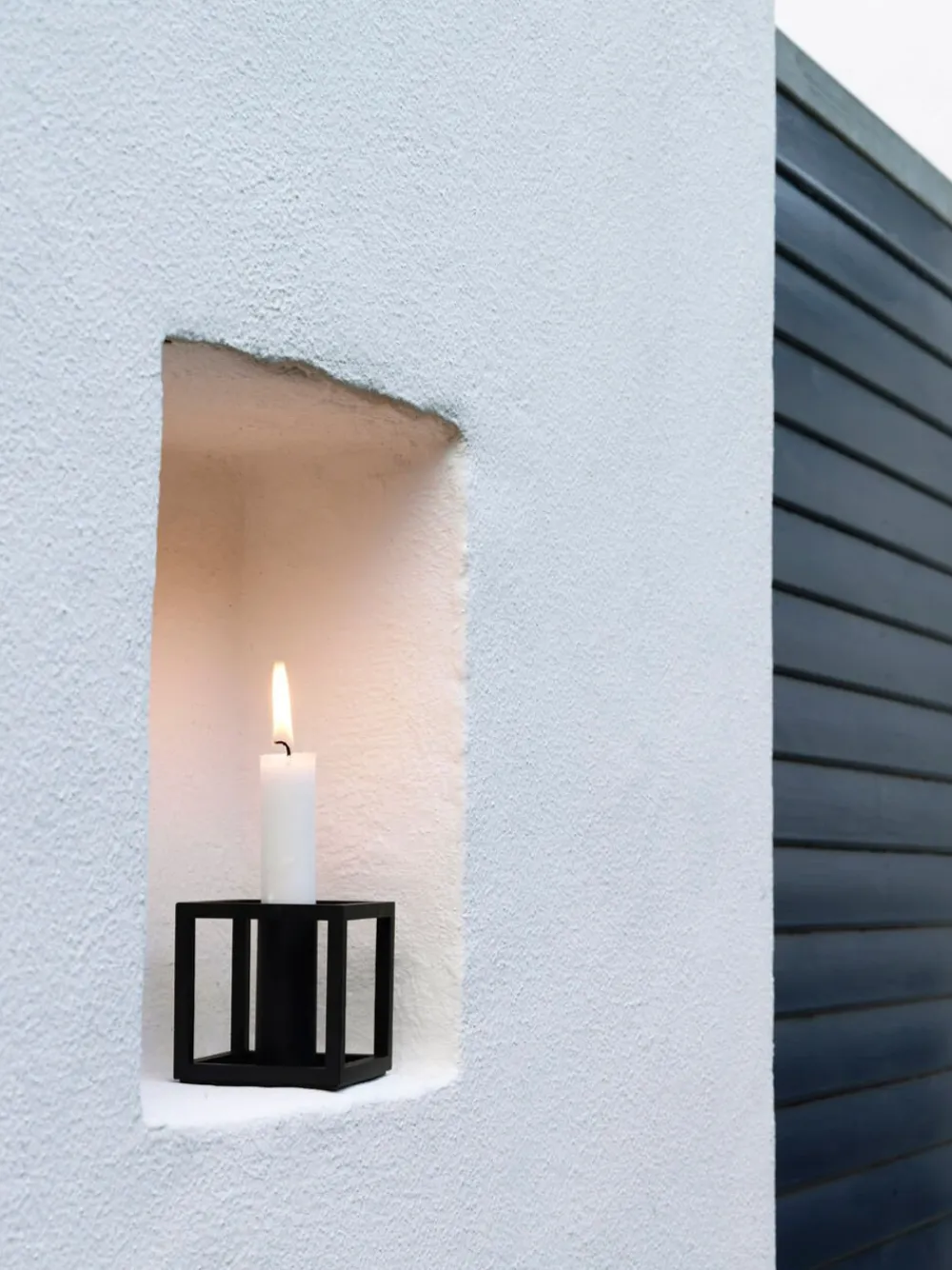 Audo Copenhagen Kubus 1, Candle Holder, Black