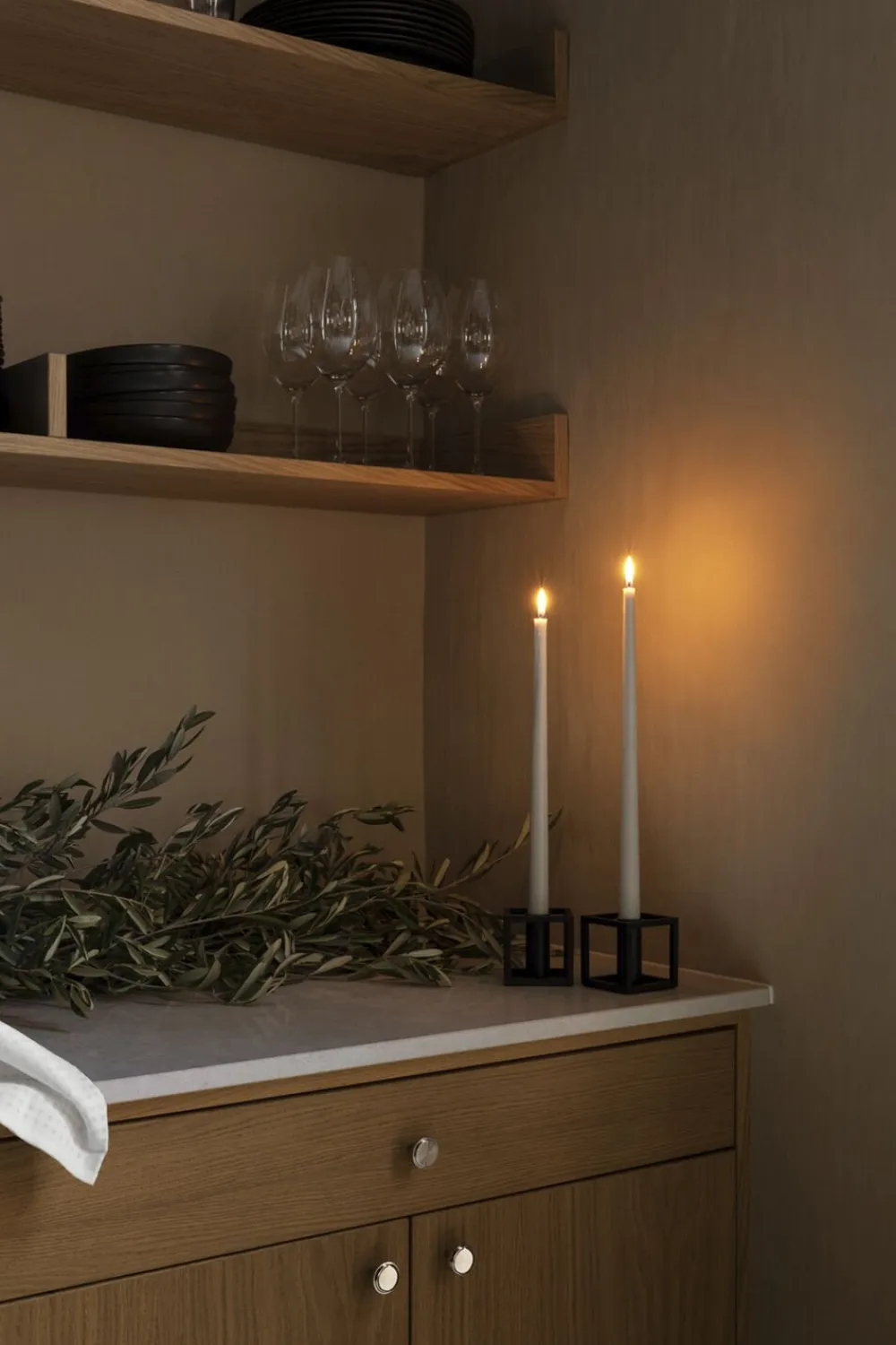 Audo Copenhagen Kubus 1, Candle Holder, Black
