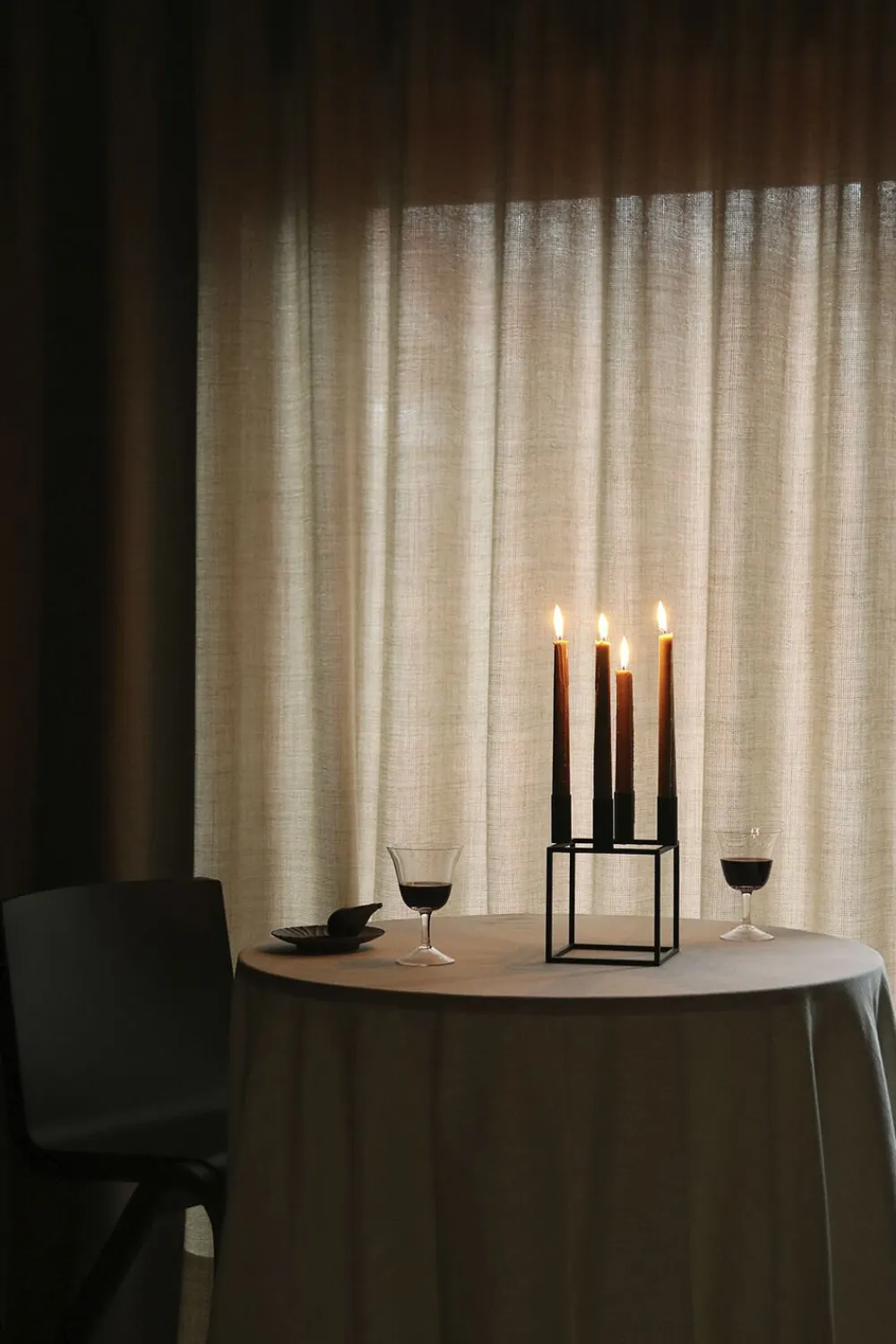 Audo Copenhagen Kubus 4, Candle Holder, Black Outlet