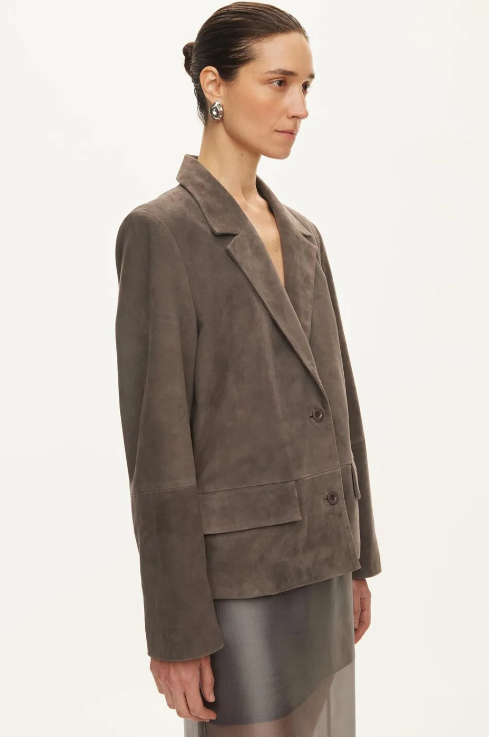 Dame Oval Square Kylie Suede Blazer