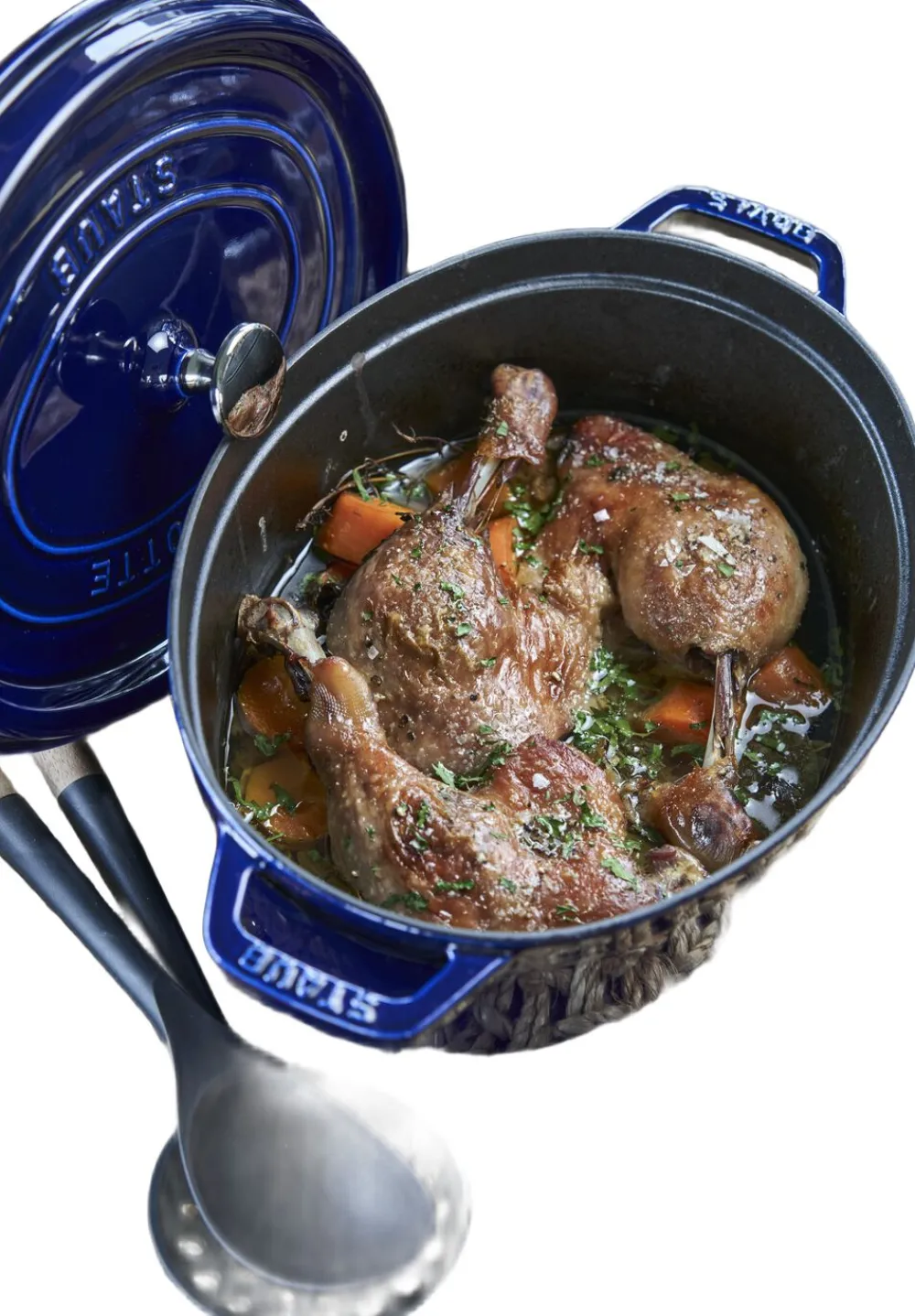 La Cocotte 29 cm blå>Staub Outlet