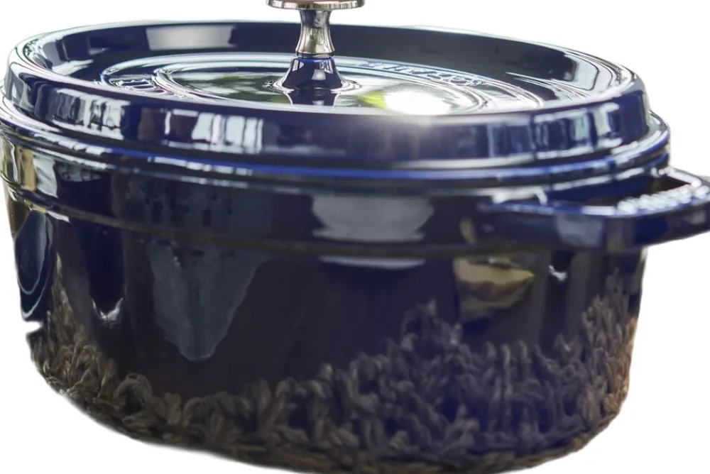 La Cocotte 29 cm blå>Staub Outlet
