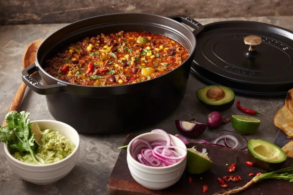 La Cocotte Cocotte 41 cm / 12 l, Oval, Sort, Støbejern>Staub Sale