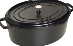 La Cocotte Cocotte 41 cm / 12 l, Oval, Sort, Støbejern><noscript><img width=