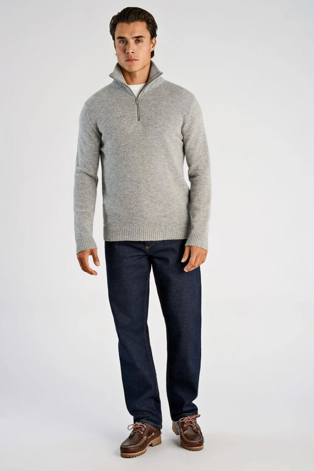 Lambswool half zip knit>Lindbergh