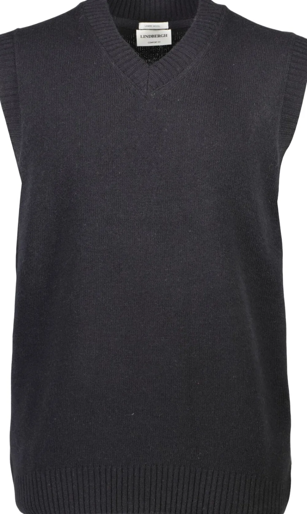 Lambswool v-neck slipover>Lindbergh Best