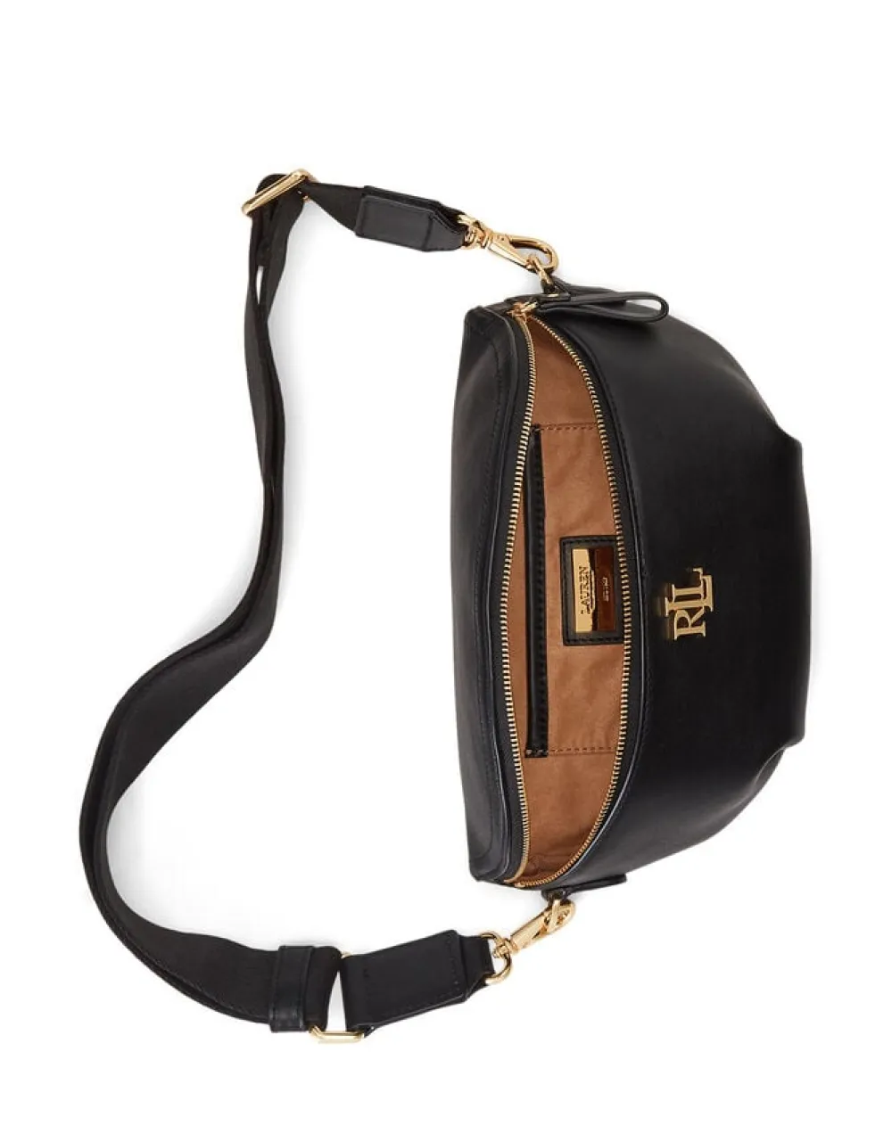 Lauren Ralph Lauren Leather Marcy Belt Bag Sort Clearance