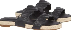 LEATHER ROPE ESPADRILLE MULE><noscript><img width=