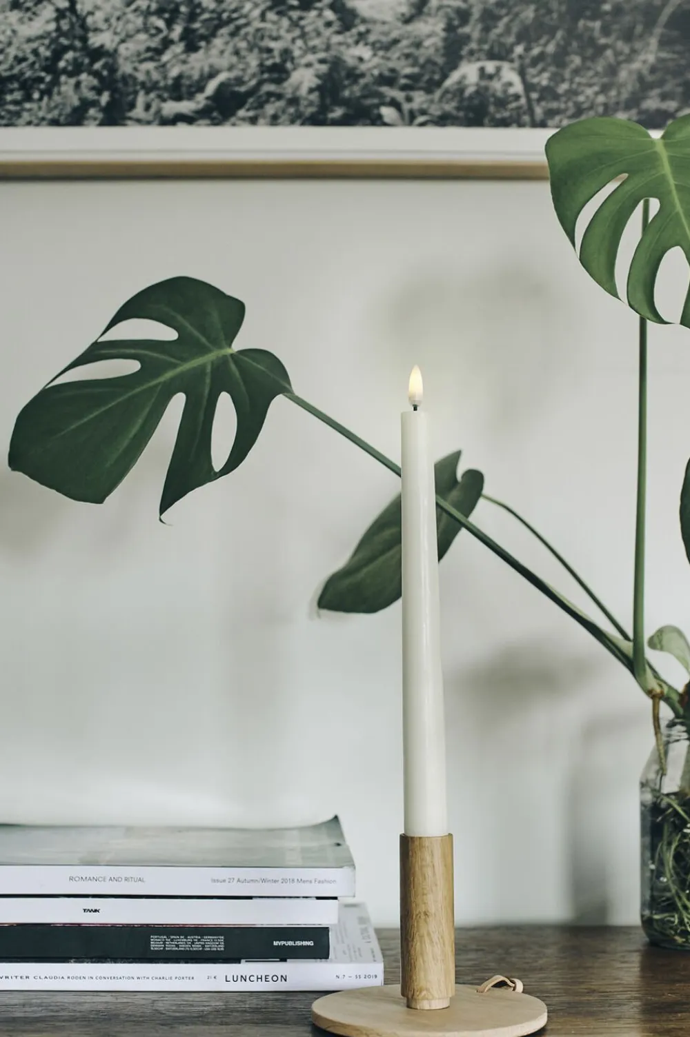 LED Taper Candle - twin pack - Nordic White - 2,3 x 25 cm>Uyuni New