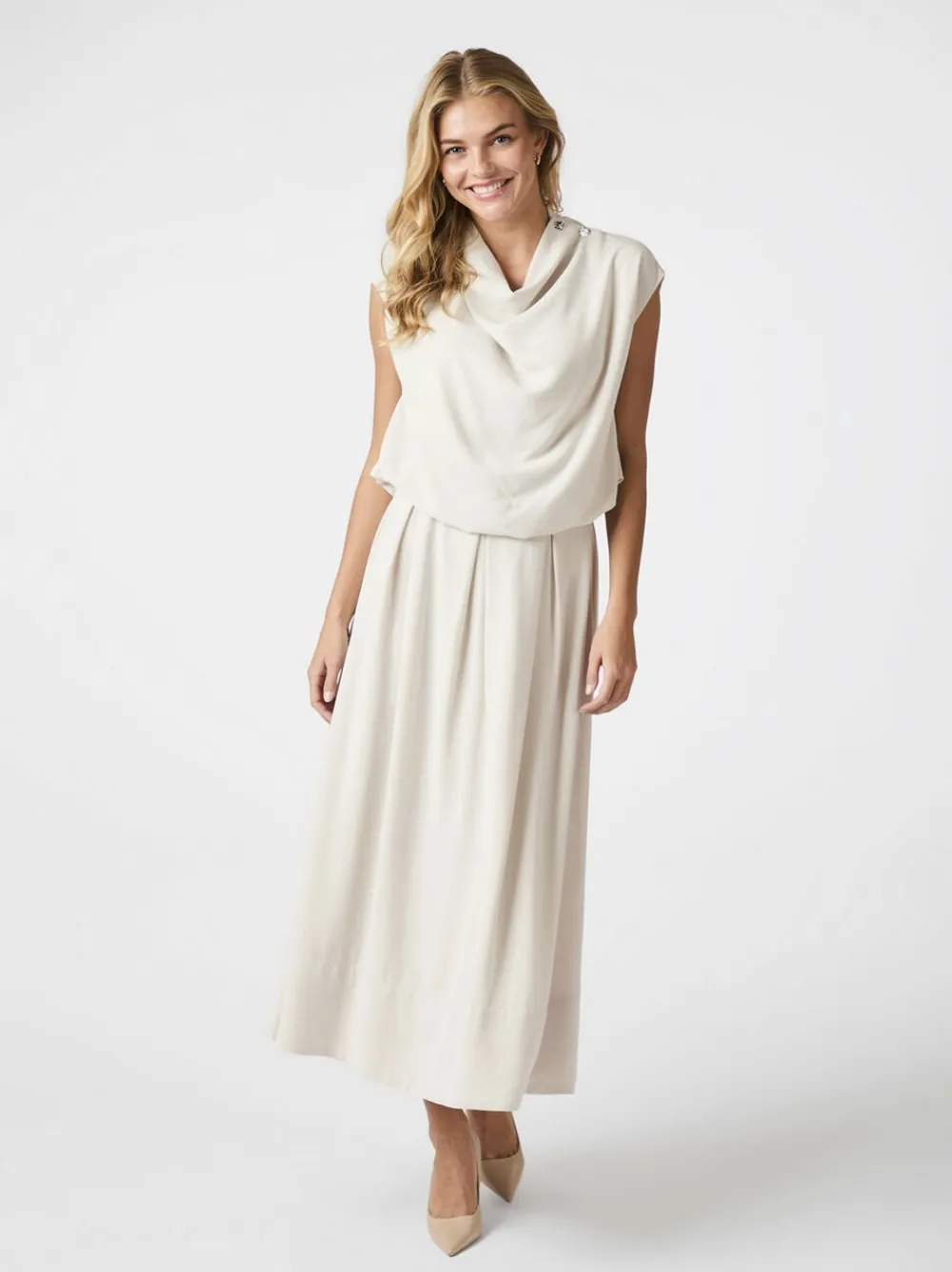 Neo Noir Lenni Skirt Ivory New