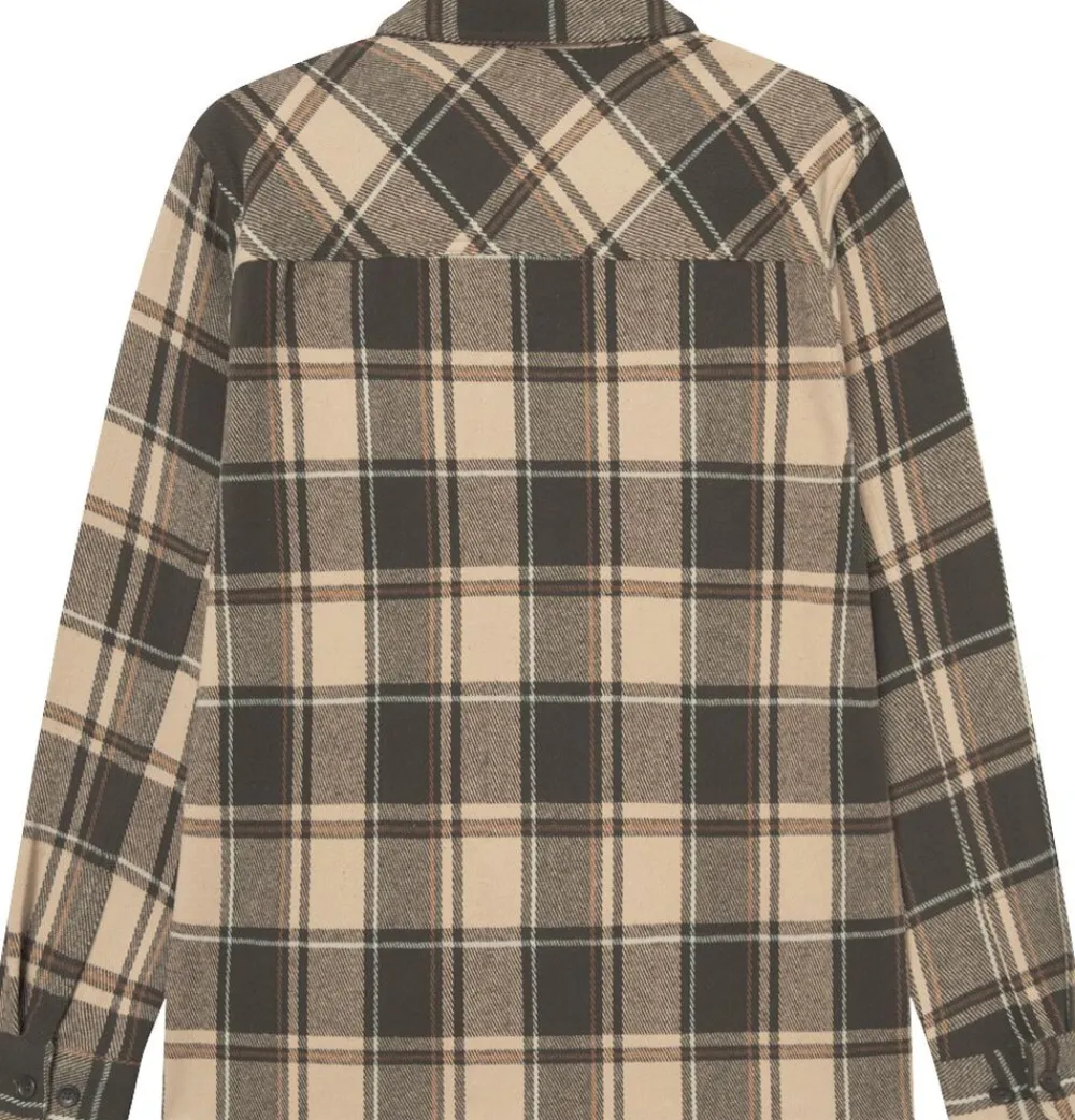 Les Deux Loan Check Twill Overshirt Irish cream Online