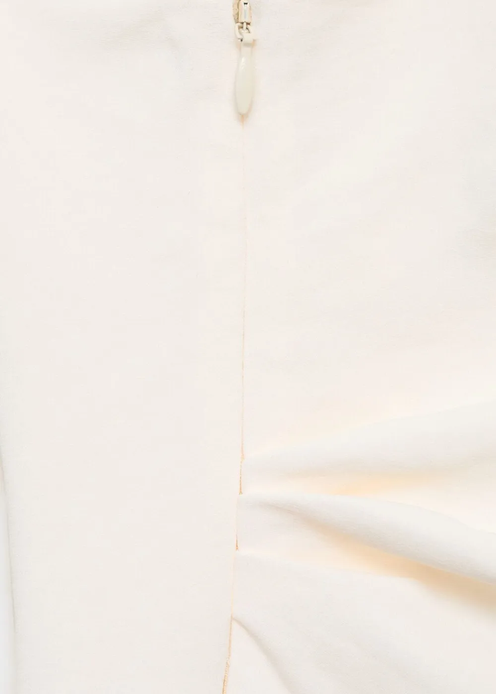 MANGO Long asymmetrical draped jumpsuit Natural white Hot