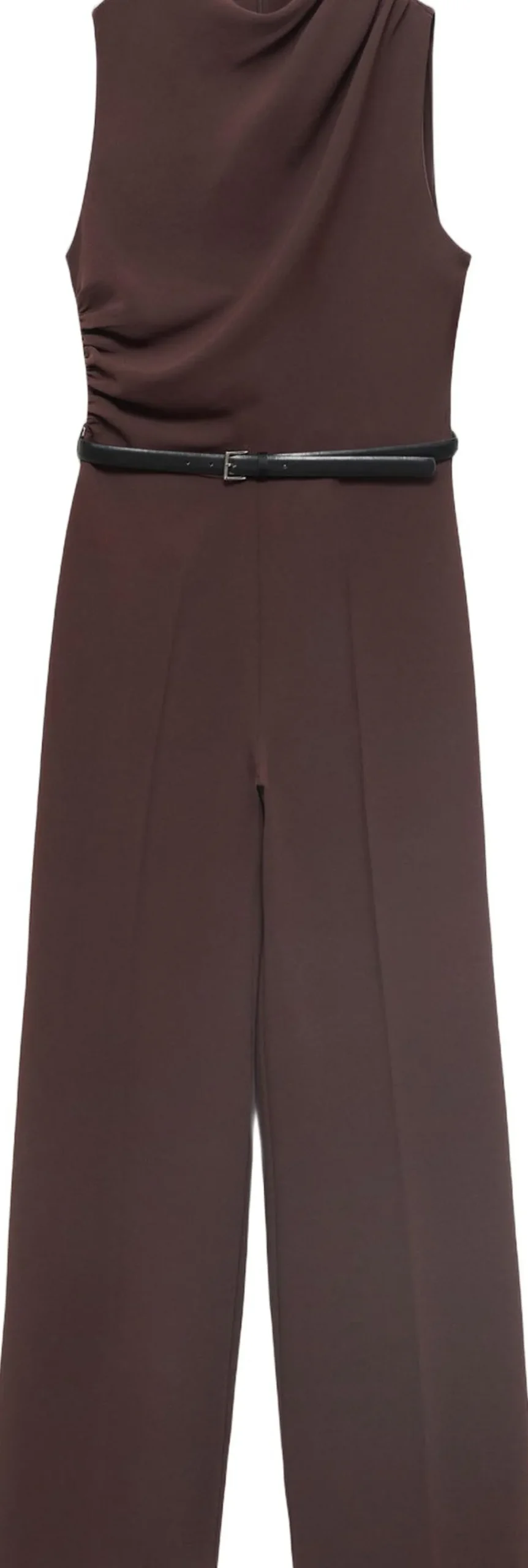 Long jumpsuit with draped neck and>MANGO Clearance
